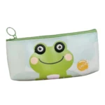 Pack of 2 Frog Cartoon Printed Canvas Pencil Pouches