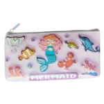 Mermaid Themed Canvas Pencil Pouch