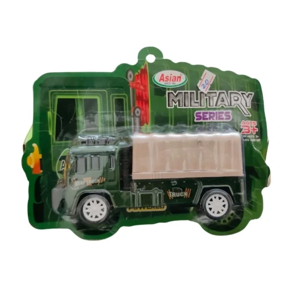 Plastic Sitting Military Truck Toy