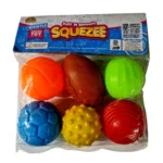 6 Pcs Plastic Squeeze Balls Sensory Toy