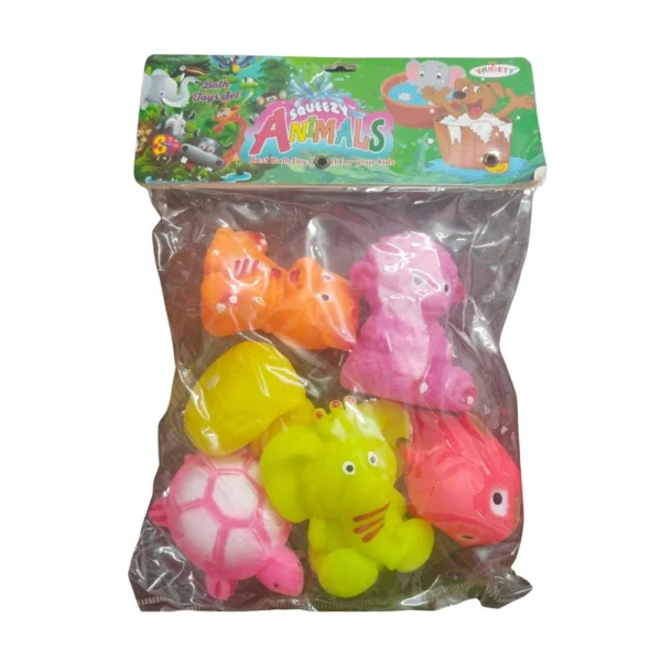 Mixed Domestic Animal Chu Chu Bath Toys