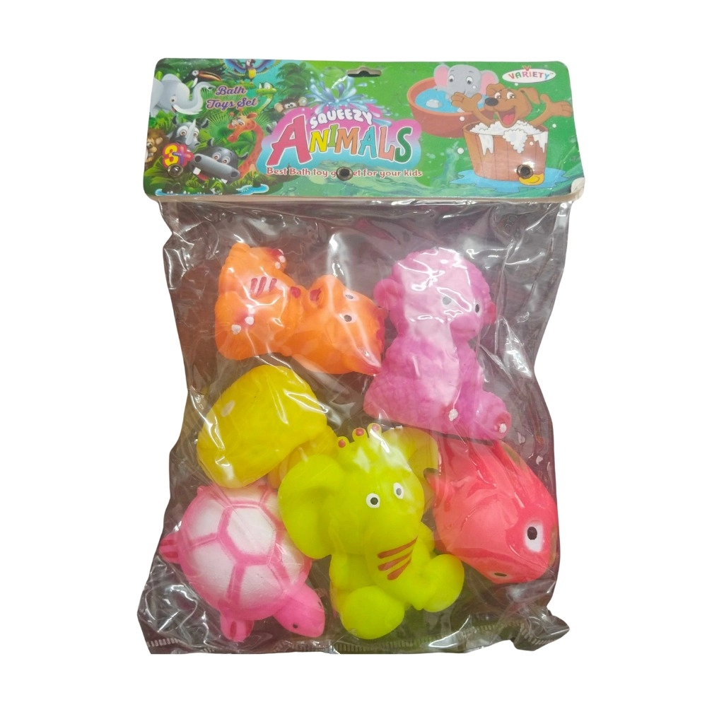 Mixed Domestic Animal Chu Chu Bath Toys