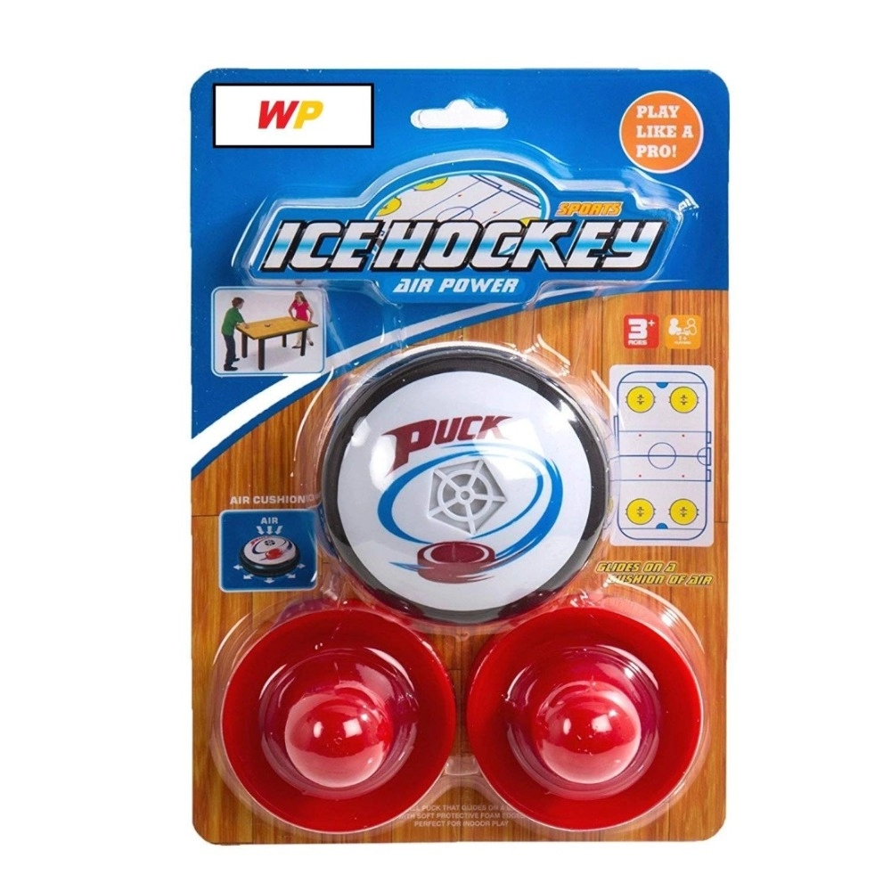 Plastic air hockey game set