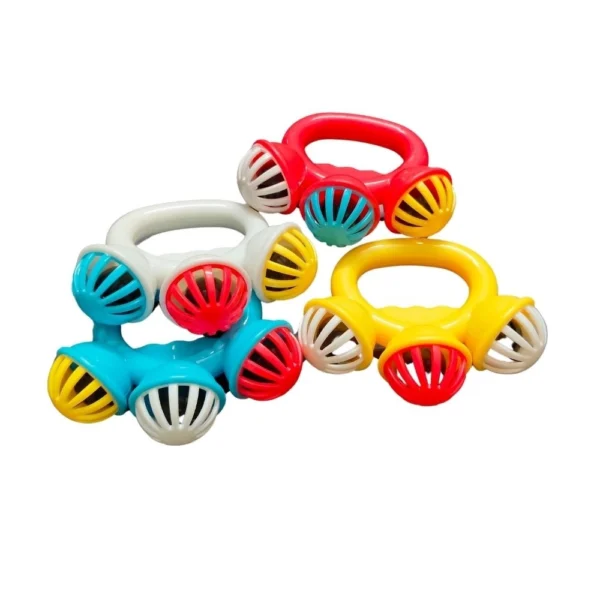 12-piece BPA-free plastic baby rattle set