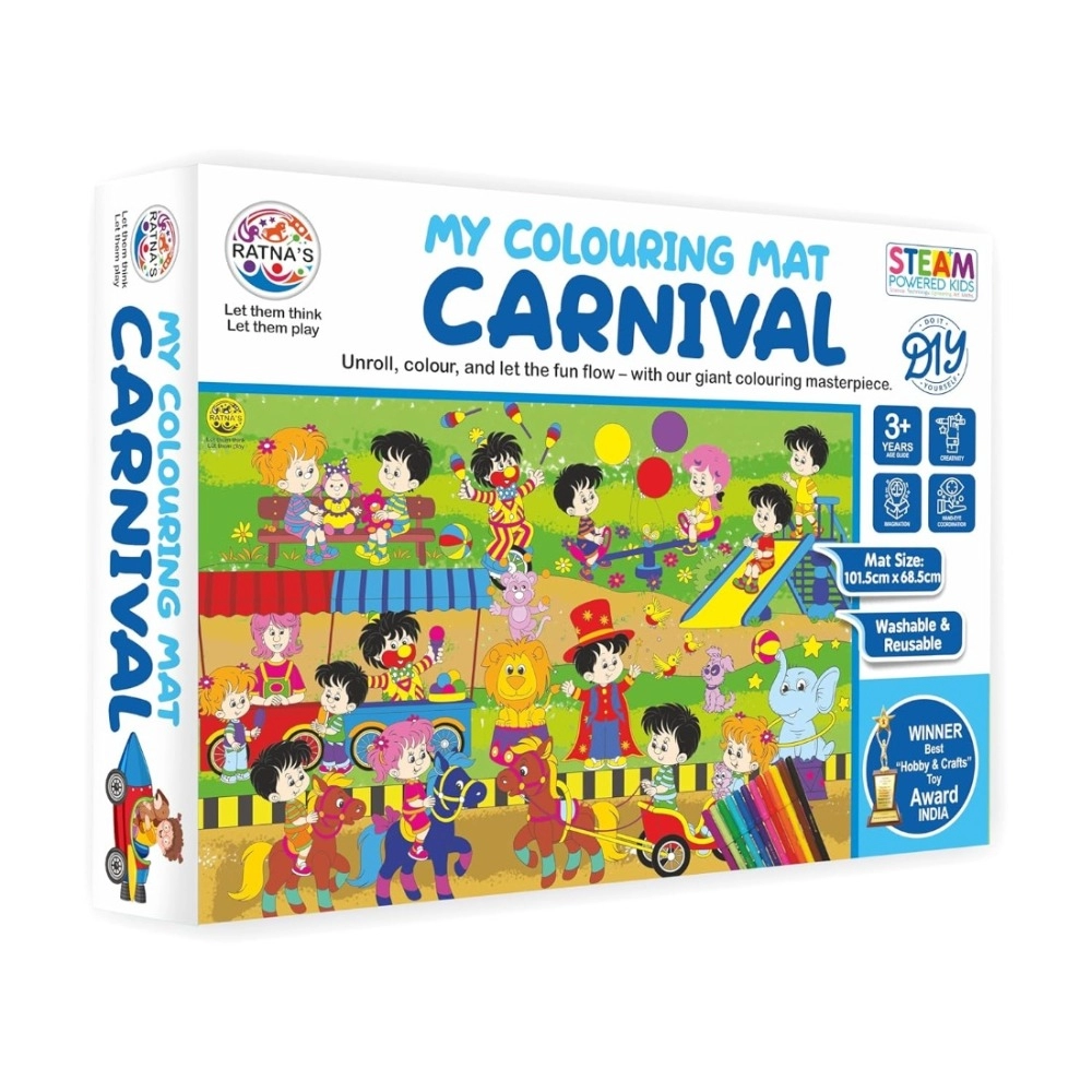 Carnival themed coloring mat
