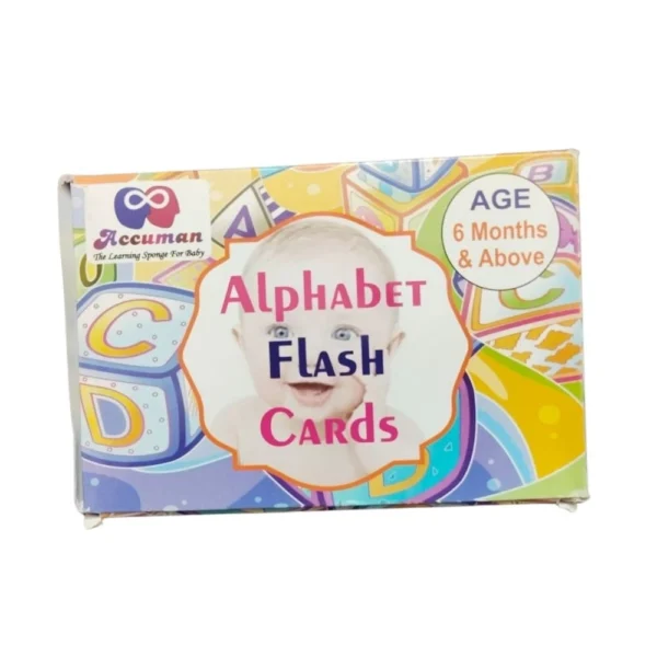 Cardboard alphabet flash cards educational toy