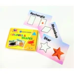 Plastic Color Shape Flash Cards for Babies