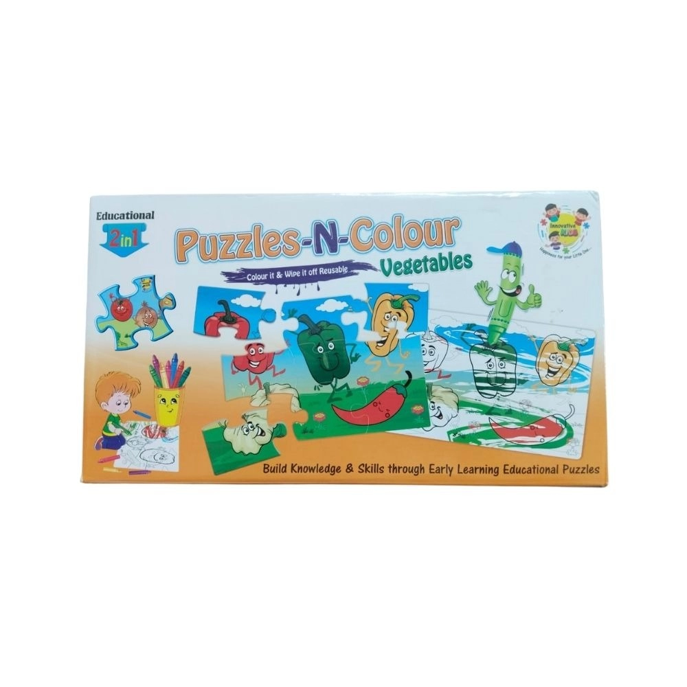 Cardboard Vegetable Jigsaw Puzzle for Kids