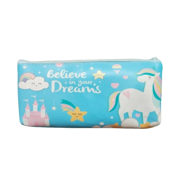 Pack of 2 "Believe in Your Dream" Canvas Pencil Pouches