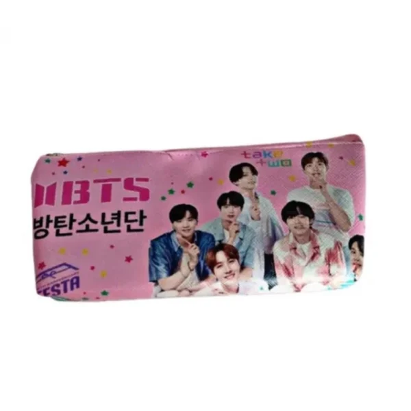 Pack of 2 BTS Canvas Pencil Pouches for Kids