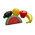 5 Pcs Plastic Cutting Fruit Play Set