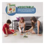 4_Pcs Set Vegetable Puzzles | Cardboard | Educational Toys | 3+ Years - Image 2