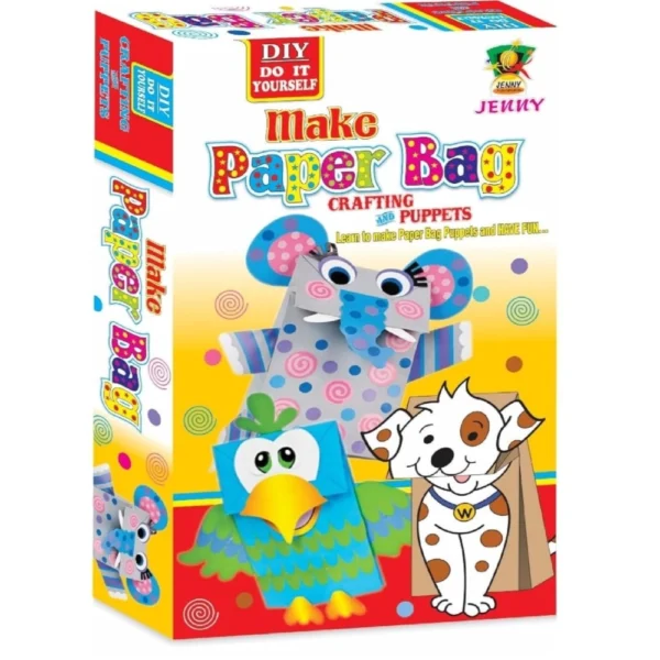 Paper bag puppet making creative toy kit