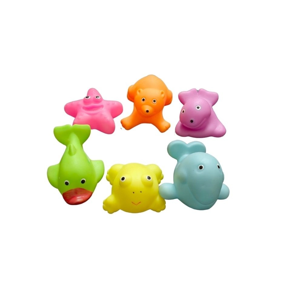 Assorted Water Animals Rubber Chu Chu Bath Toys