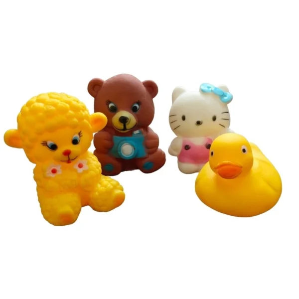 Assorted Mixed Animal Rubber Chu Chu Bath Toys
