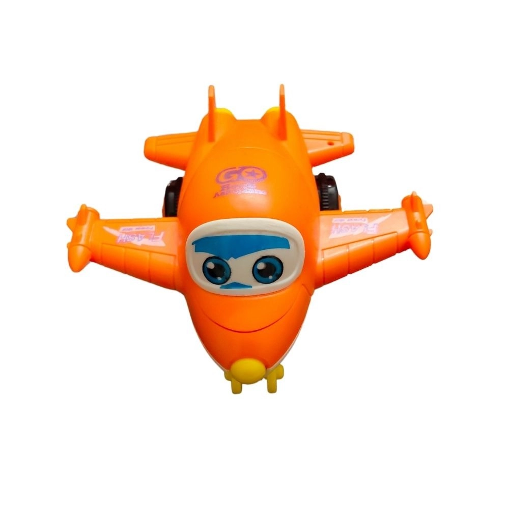 Colorful plastic cartoon plane toy for kids