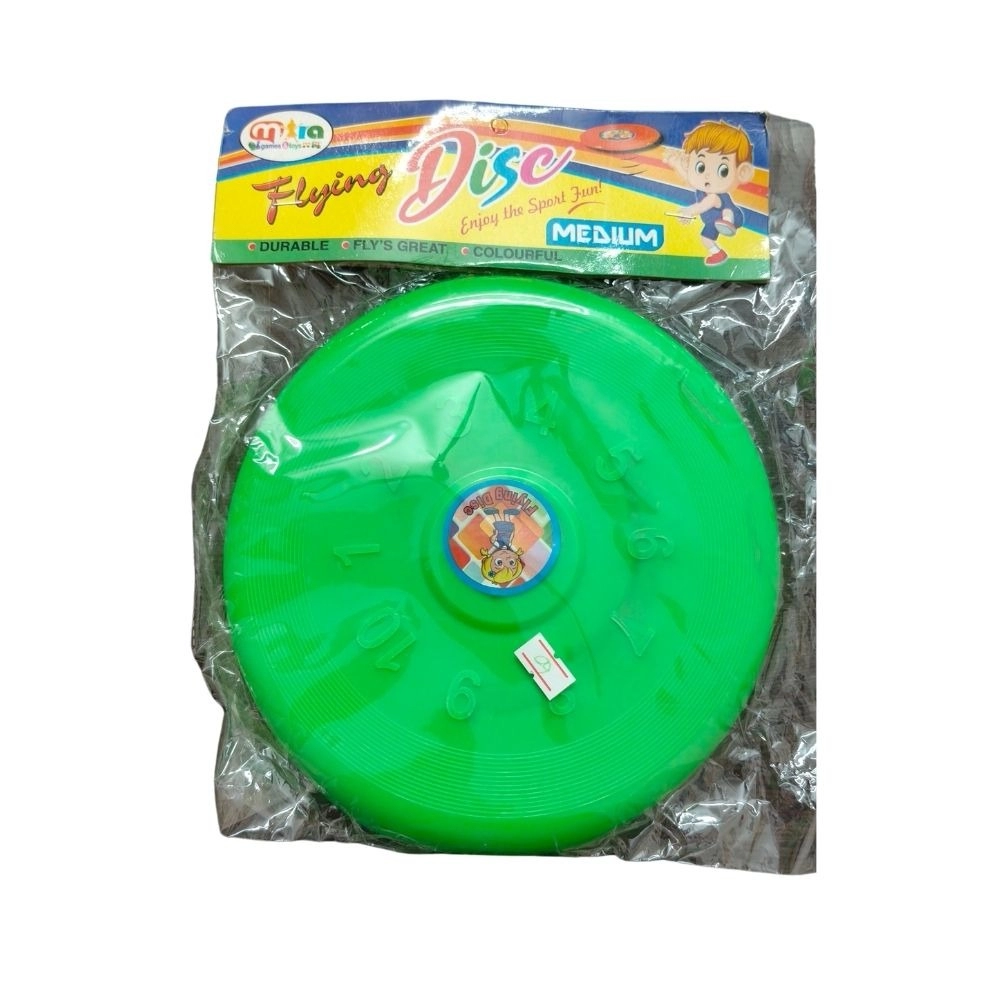 Pack of 3 plastic flying discs for outdoor play