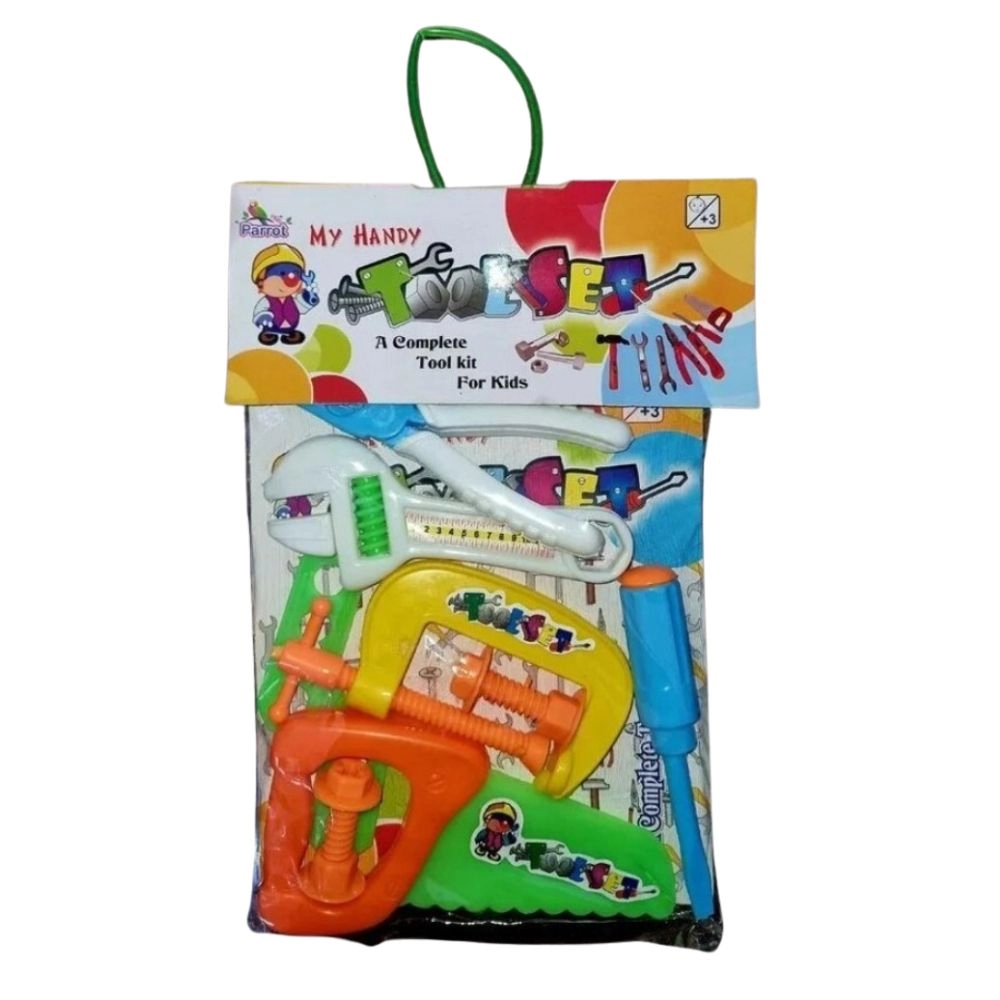 Plastic tool kit for kids pretend play