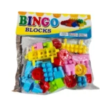 Colorful plastic building blocks for kids