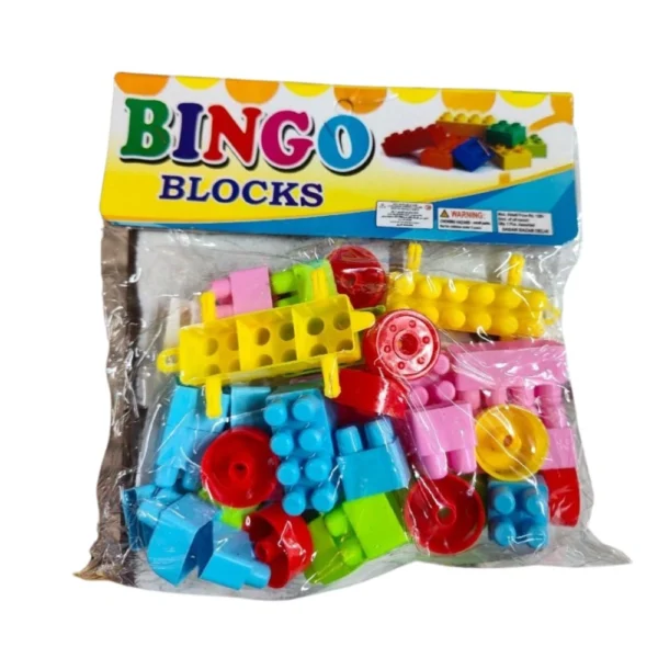 Colorful plastic building blocks for kids