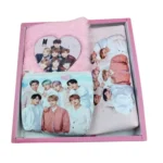 Prezzie Villa Kids Black Pink Stationery Set