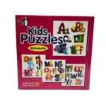 4-piece Cardboard Alphabet Puzzle Set for kids