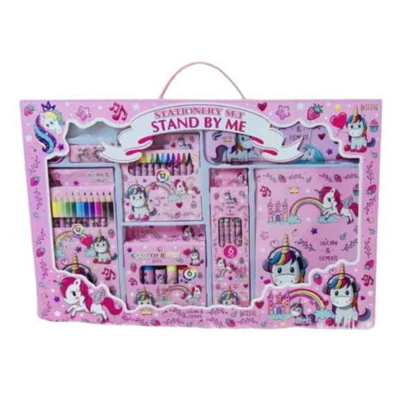Unicorn Themed Metal Stationery Kit