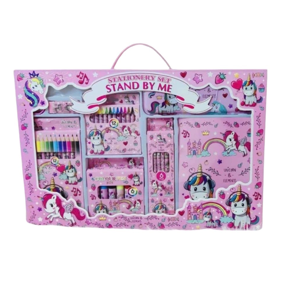 Unicorn Themed Metal Stationery Kit