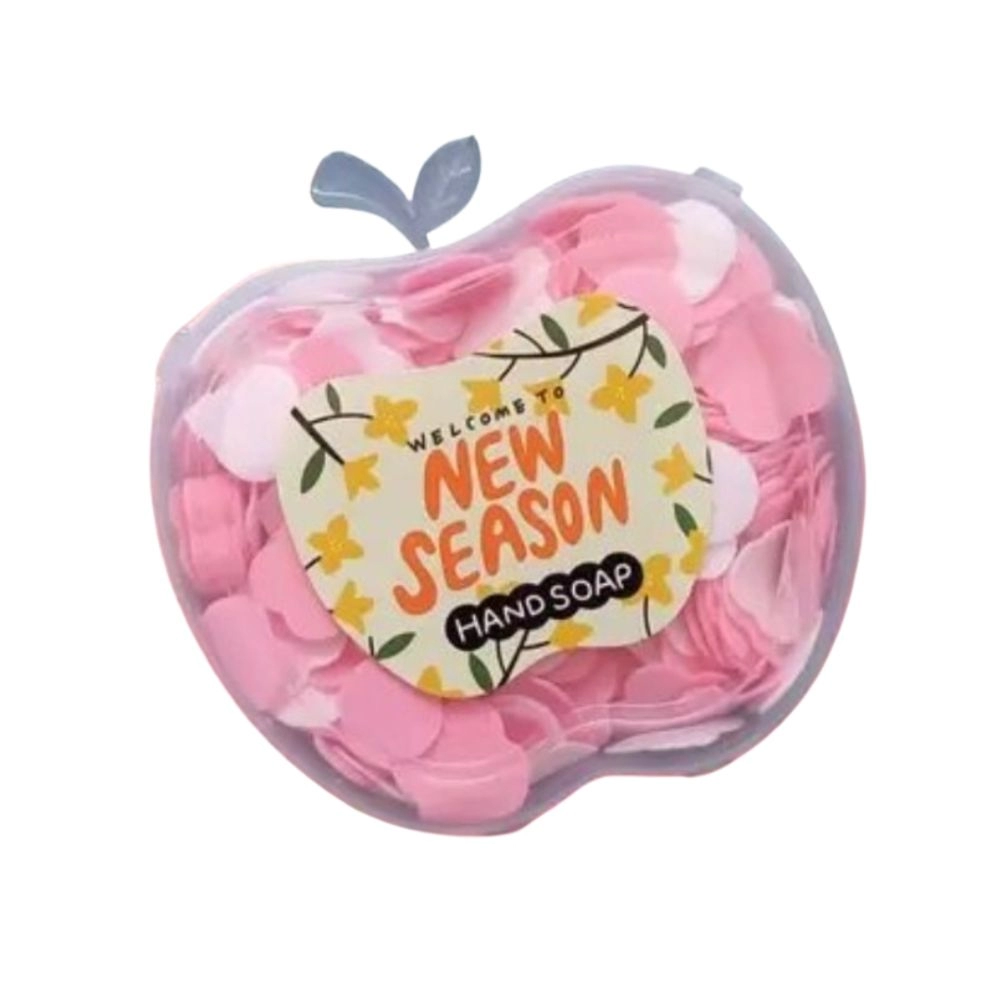53866793839_91e0121a99_o_d-1000x1000-1.webp Pack Of_3 Travel Soft Paper Soap Strips Scented soft Bath Flakes in Apple shape box | Soap Paper | Stationery | 5+ Years - Image 1