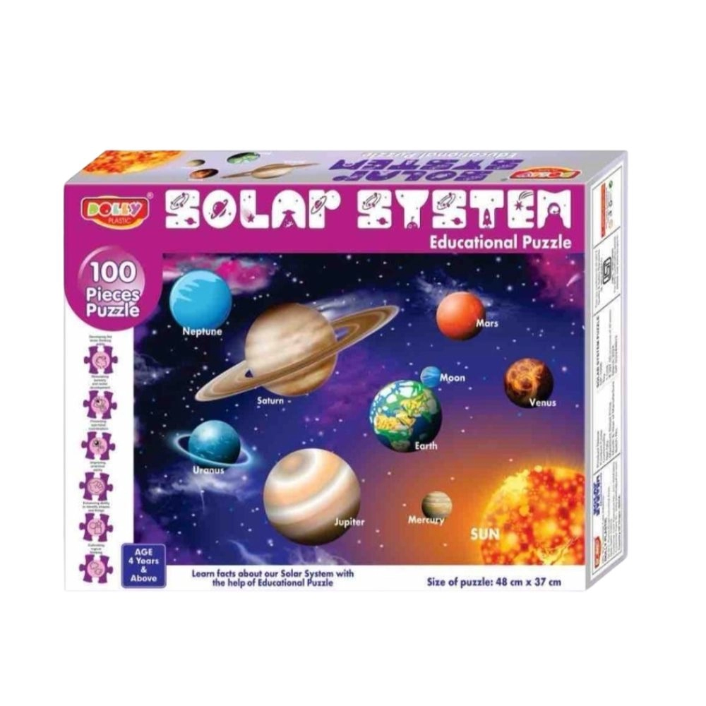 Cardboard Solar System Jigsaw Puzzle for Kids