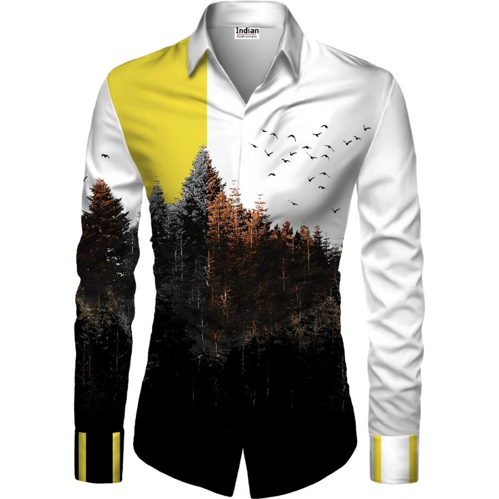 Multicolor Floral Cotton Blend Shirt Fabric for Men