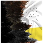 Generic Men's Casual Floral Printed Cotton Blend Unstitched Shirt Fabric 1.6 Mtrs (Multicolor) - Image 2