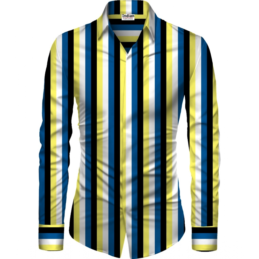 Multicolor Floral Unstitched Shirt Fabric for Men