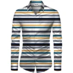 Generic Men's Casual Floral Printed Cotton Blend Unstitched Shirt Fabric 1.6 Mtrs (Multicolor)