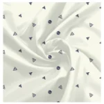 Generic Men's Casual Floral Printed Cotton Blend Unstitched Shirt Fabric 1.6 Mtrs (White) - Image 2