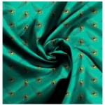 Generic Men's Casual Floral Printed Cotton Blend Unstitched Shirt Fabric 1.6 Mtrs (Green) - Image 2