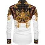 Generic Men's Casual Floral Printed Cotton Blend Unstitched Shirt Fabric 1.6 Mtrs (Multicolor) - Image 2