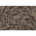 Generic Men's Casual Floral Printed Cotton Blend Unstitched Shirt Fabric 1.6 Mtrs (Brown) - Image 2