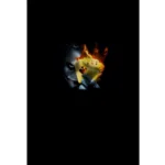 Generic Men's Casual Floral Printed Cotton Blend Unstitched Shirt Fabric 1.6 Mtrs (Black) - Image 2