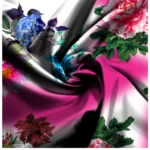 Generic Men's Casual Floral Printed Cotton Blend Unstitched Shirt Fabric 1.6 Mtrs (Multicolor) - Image 2