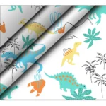 Generic Men's Casual Floral Printed Cotton Blend Unstitched Shirt Fabric 1.6 Mtrs (Sky Blue) - Image 2