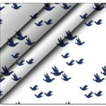 Generic Men's Casual Floral Printed Cotton Blend Unstitched Shirt Fabric 1.6 Mtrs (Blue) - Image 2