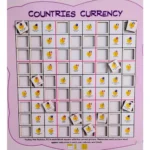Generic Countries- Currency Wooden Puzzle Game Toys (MultiColor)