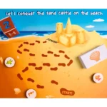 Generic Lets Conquer Sand Castle Wooden Board Game Toys (MultiColor) - Image 2