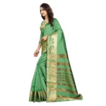 Green Jacquard Saree Online