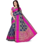 Blue Jacquard Woven Saree for Women