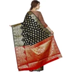 Buy Black Jacquard Saree