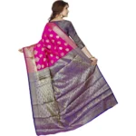 pink jacquard saree online