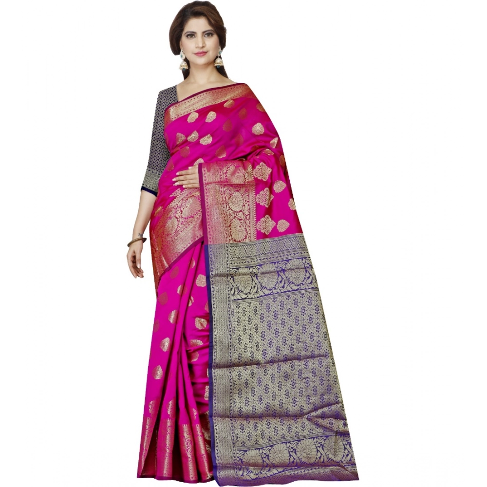 53925196992_6b409c2356_o_d-1000x1000-1.webp Elegant Pink Jacquard Saree