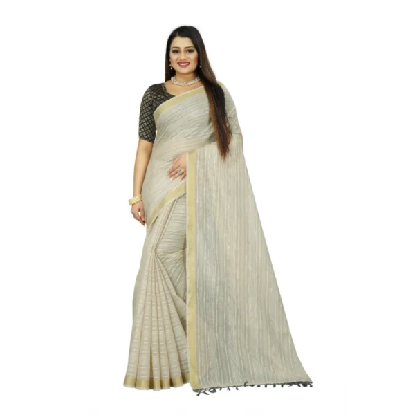 buy cream cotton saree online